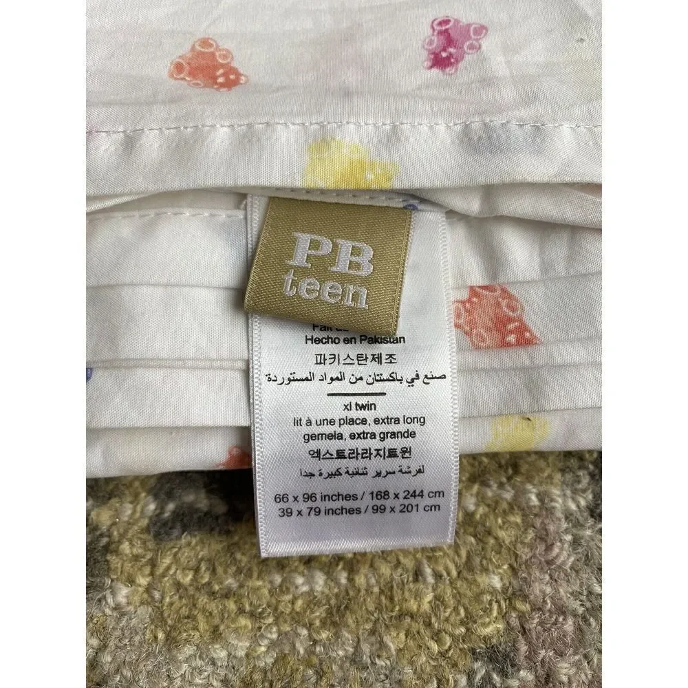 Pottery Barn Teen Teddy Bear Bed Flat Top Sheet